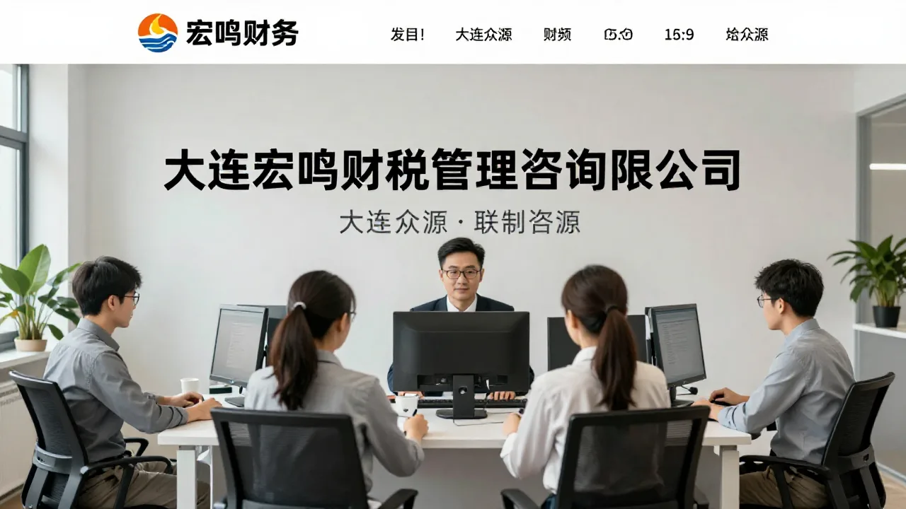 大连宏鸣财税管理咨询有限公司 首页主视觉